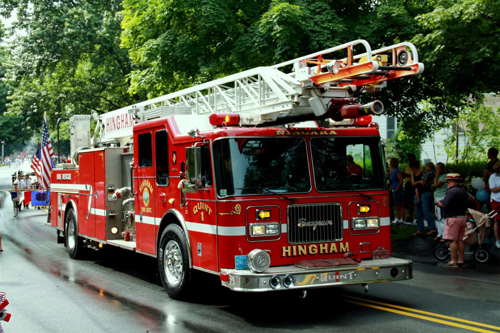 Quint 1 of the Hingham Fire Department